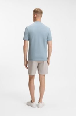 Hugo Boss Stretch-cotton slim-fit polo shirt with logo patch - Image 64