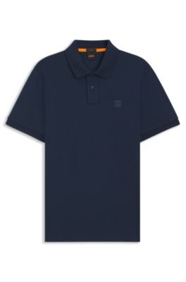 Hugo Boss Stretch-cotton slim-fit polo shirt with logo patch - Image 70