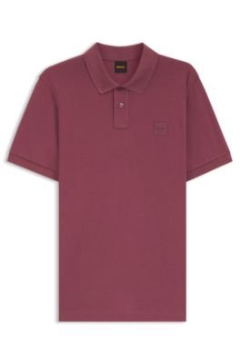 Hugo Boss Stretch-cotton slim-fit polo shirt with logo patch - Image 75