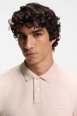 Hugo Boss Stretch-cotton slim-fit polo shirt with logo patch - Image 77