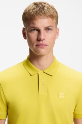Hugo Boss Stretch-cotton slim-fit polo shirt with logo patch - Image 82