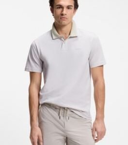 Hugo Boss Logo-print polo shirt in cotton piqué