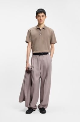 Hugo Boss Stacked-logo polo shirt in interlock cotton - Image 13