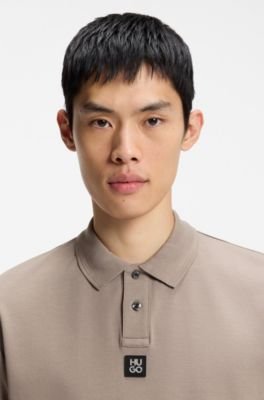 Hugo Boss Stacked-logo polo shirt in interlock cotton - Image 12
