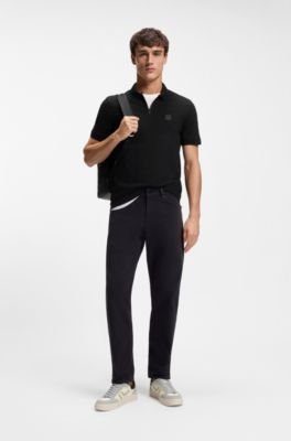 Hugo Boss Stretch-cotton slim-fit polo shirt with logo patch - Image 3