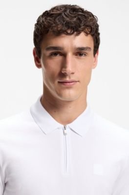 Hugo Boss Stretch-cotton slim-fit polo shirt with logo patch - Image 17