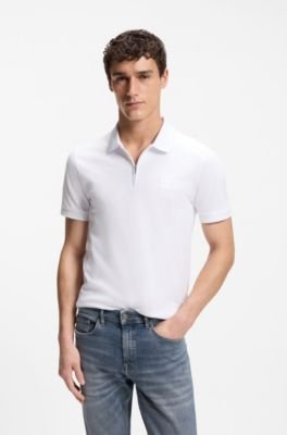 Hugo Boss Stretch-cotton slim-fit polo shirt with logo patch - Image 16