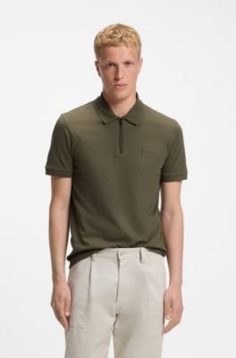 Hugo Boss Stretch-cotton slim-fit polo shirt with logo patch - Image 21