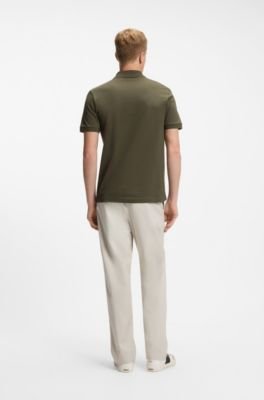 Hugo Boss Stretch-cotton slim-fit polo shirt with logo patch - Image 24