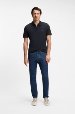Hugo Boss Stretch-cotton slim-fit polo shirt with logo patch - Image 28