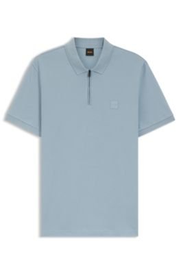 Hugo Boss Stretch-cotton slim-fit polo shirt with logo patch - Image 35