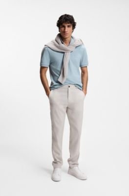 Hugo Boss Stretch-cotton slim-fit polo shirt with logo patch - Image 33