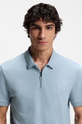 Hugo Boss Stretch-cotton slim-fit polo shirt with logo patch - Image 32