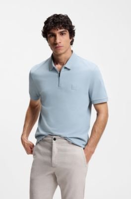 Hugo Boss Stretch-cotton slim-fit polo shirt with logo patch - Image 31