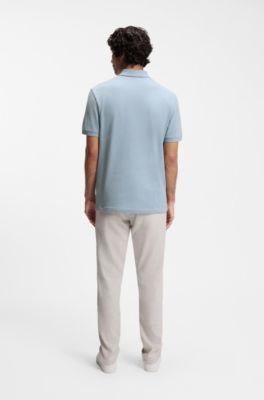Hugo Boss Stretch-cotton slim-fit polo shirt with logo patch - Image 34