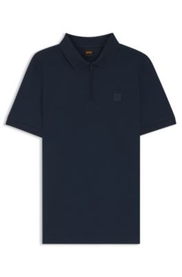 Hugo Boss Stretch-cotton slim-fit polo shirt with logo patch - Image 40
