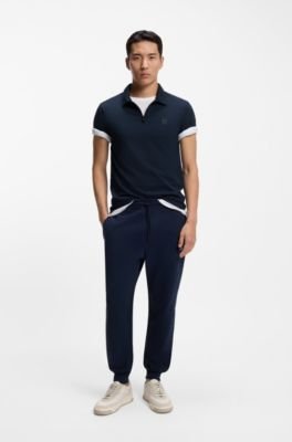 Hugo Boss Stretch-cotton slim-fit polo shirt with logo patch - Image 38