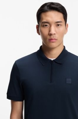 Hugo Boss Stretch-cotton slim-fit polo shirt with logo patch - Image 37