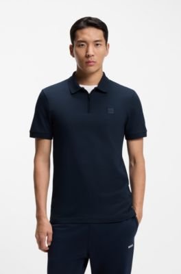 Hugo Boss Stretch-cotton slim-fit polo shirt with logo patch - Image 36