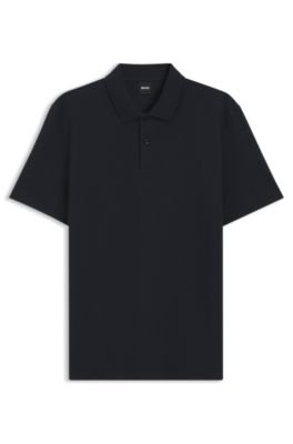Hugo Boss Cotton-blend polo shirt with bubble-structured jacquard - Image 10