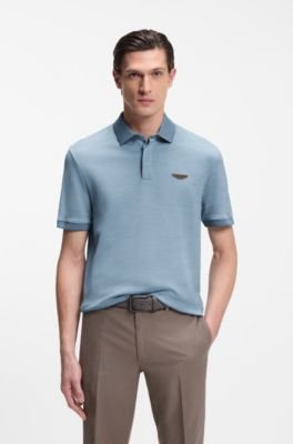 Hugo Boss BOSS x ASTON MARTIN polo shirt in wool-cotton piqué - Image 16