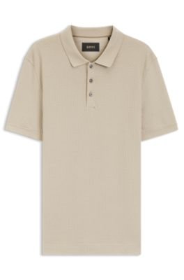 Hugo Boss Basket-weave polo shirt in cotton - Image 10