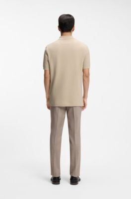 Hugo Boss Basket-weave polo shirt in cotton - Image 9