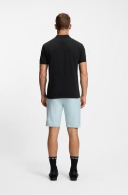 Hugo Boss Centred-logo slim-fit polo shirt in cotton piqué - Image 4