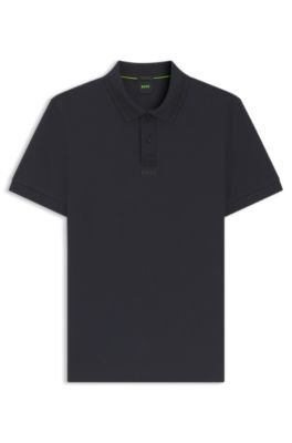 Hugo Boss Centred-logo slim-fit polo shirt in cotton piqué - Image 15
