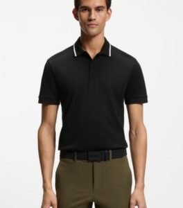 Hugo Boss Paddy slim-fit polo shirt in interlock cotton