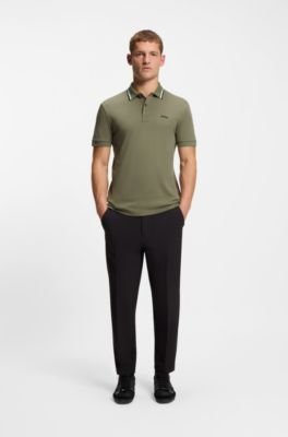 Hugo Boss Paddy slim-fit polo shirt in interlock cotton - Image 8