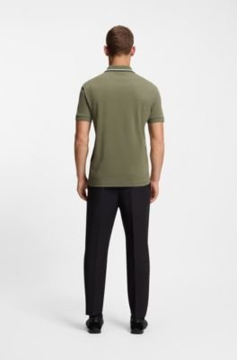 Hugo Boss Paddy slim-fit polo shirt in interlock cotton - Image 9