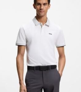 Hugo Boss Paddy polo shirt in stretch-cotton piqué