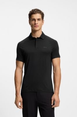 Hugo Boss Slim-fit polo shirt with temperature-regulating performance