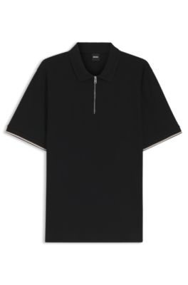 Hugo Boss Cotton-piqué polo shirt with zip neck - Image 5