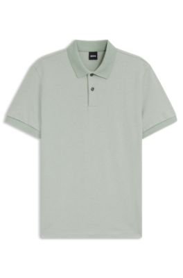 Hugo Boss Bubble-structure polo shirt in cotton - Image 5