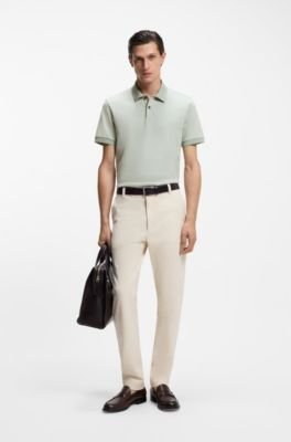 Hugo Boss Bubble-structure polo shirt in cotton - Image 3