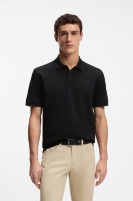 Hugo Boss Cotton-piqué polo shirt with Double B monogram