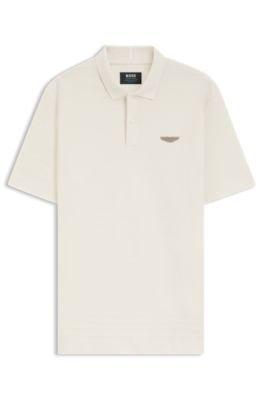 Hugo Boss BOSS x ASTON MARTIN polo shirt in cotton jacquard - Image 5