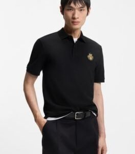 Hugo Boss Year of the Horse Logo-artwork polo shirt in cotton piqué