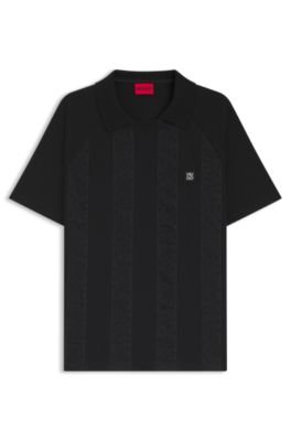 Hugo Boss Johnny-collar polo shirt with broderie stripes - Image 5