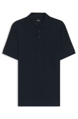 Hugo Boss Monogram-jacquard polo shirt in cotton - Image 15