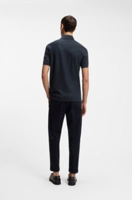 Hugo Boss Monogram-jacquard polo shirt in cotton - Image 14