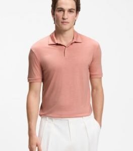 Hugo Boss Wool-blend polo shirt in a regular fit
