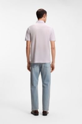 Hugo Boss Regular-fit polo shirt in cotton and linen - Image 4
