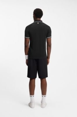 Hugo Boss Active slim-fit polo shirt with moisture management - Image 4