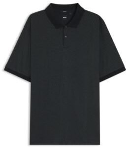 Hugo Boss Mercerized-cotton polo shirt with printed monograms