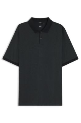 Hugo Boss Mercerized-cotton polo shirt with printed monograms