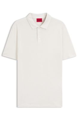 Hugo Boss Slub-interlock polo shirt in a slim fit - Image 5