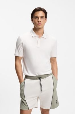 Hugo Boss Slub-interlock polo shirt in a slim fit